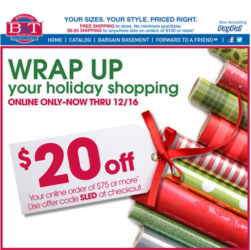 Big & Tall Email Design