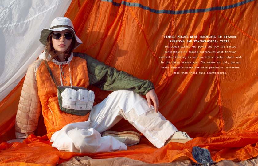 W'menswear sell sheet that was distributed to B2B customers to buy into the product before the launch.